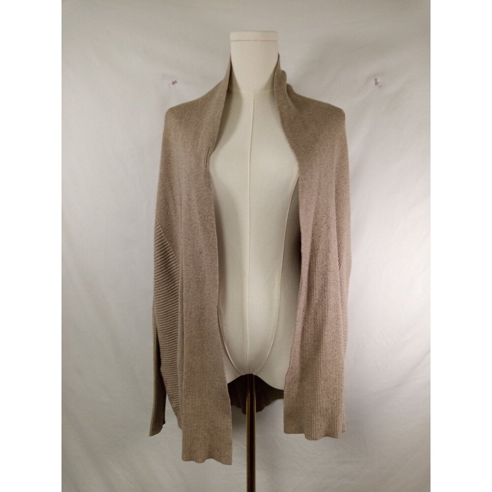 Rossi Women's Tan Knit Cardigan Duster Sweater Size Large